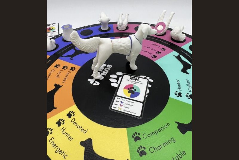 A board game called Build a Mutt that allows players to piece together dogs of different breeds.