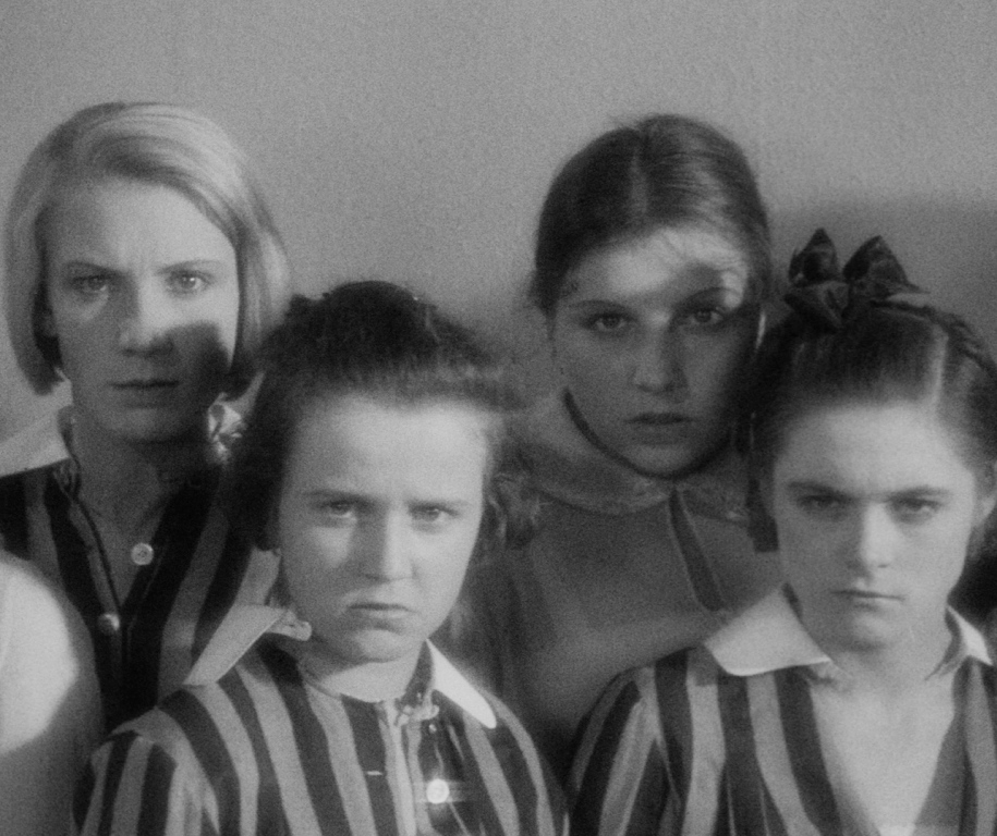 A scene from the 1931 German film “Mädchen in Uniform." Four school girls are depicted.